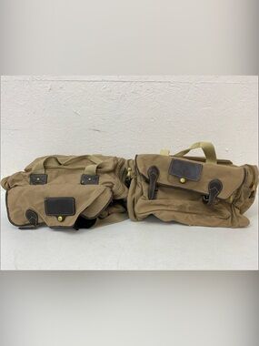 Two Eddie Bauer Ford Duffle Bags- Tan
